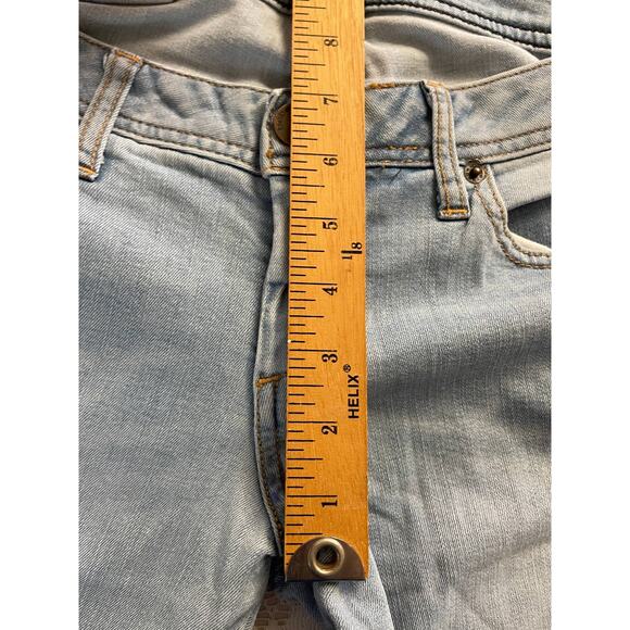 Vintage Bebe Distressed Skinny Made in USA Stretch Denim Jeans SIZE 29 - Picture 8 of 10